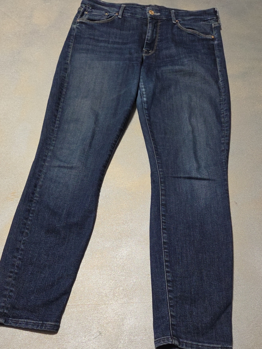 MOTHER Straight-Leg Jeans in Deep Indigo